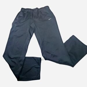 Nike Track Pants Womens XS Black Drawstring Waist and Ankles  Gym Wear